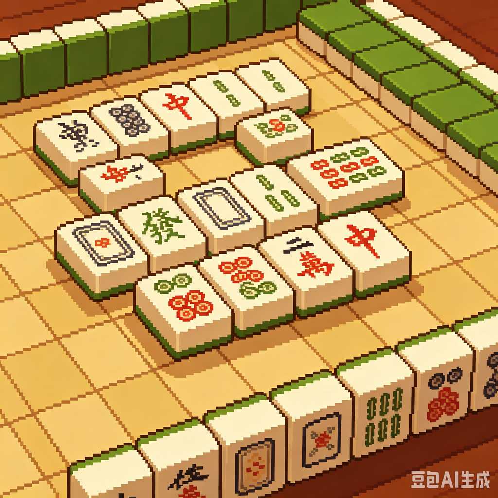 minimalist mahjong tiles