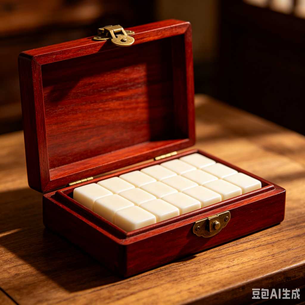 antique style mahjong set