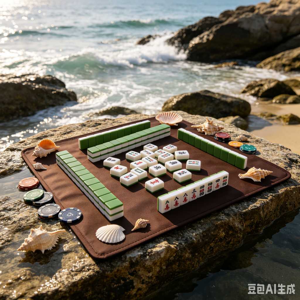 unique text mahjong tiles design
